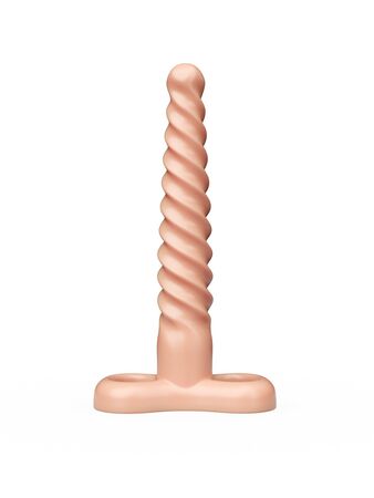 Спиралевидный телесный плаг - 15 см.